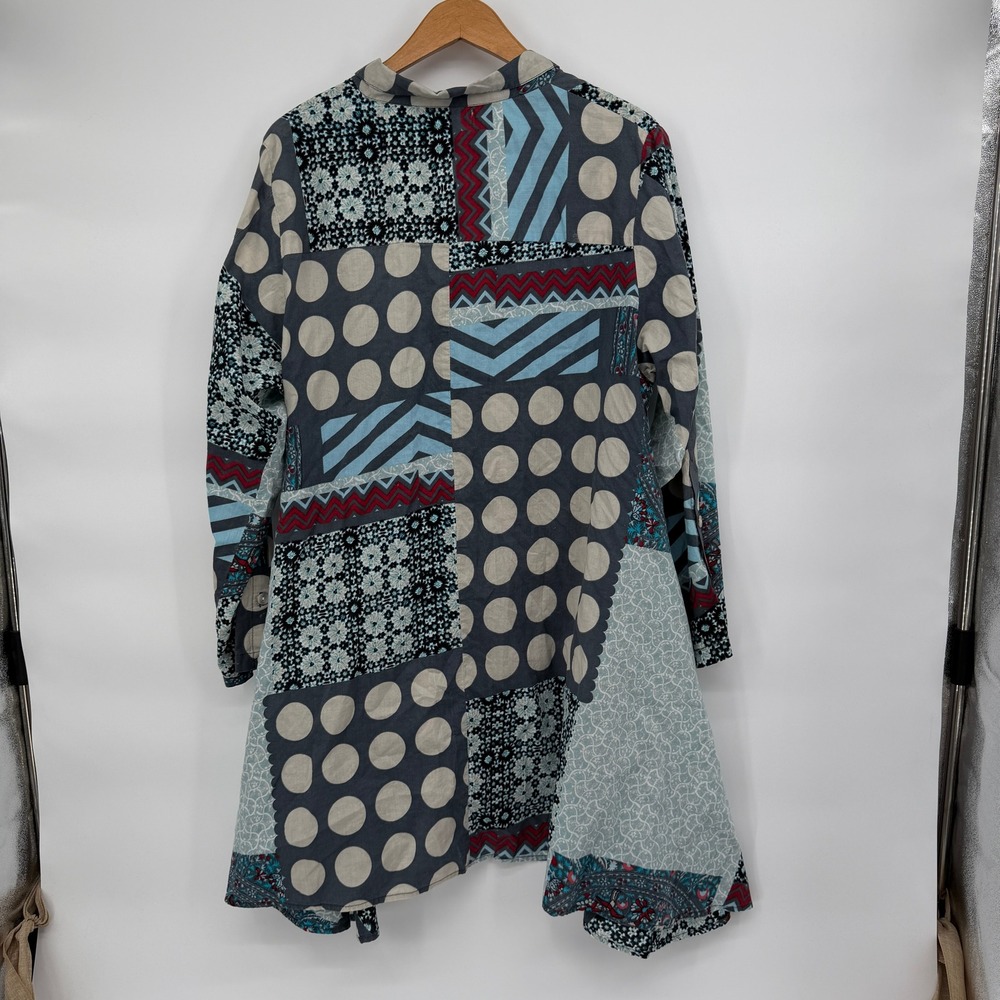 Tulip Oversized Multi-Color Boho Patchwork Asymme… - image 2